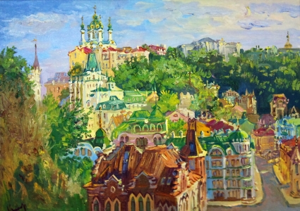 Картина Вид на Андреевскую церковь