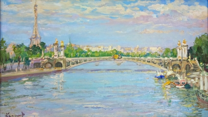 Картина Сена. Париж
