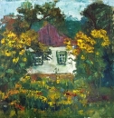 Картина «Дом в подсолнухах», художник Смелова Кристина, 0 грн.