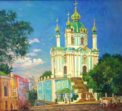 Картина Андреевская церковь. 