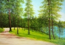 Картина «У лесного озера», художник Кузьменко Валерий, 0 грн.