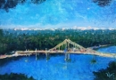 Картина «Киевские мосты», художник Украинец Валентин, 0 грн.