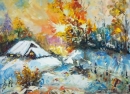 Картина «Первый снег», художник Милокост Марина, 0 грн.