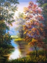Картина «Осень в лесу», художник Сенив Катерина, 0 грн.