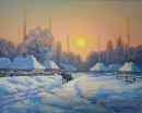Картина «Рождественский вечер», художник Бойко Олег, 0 грн.