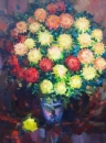 Картина «Мои хризантемы», художник Моисеенко Мария, 0 грн.