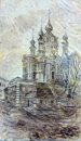 Картина «Андреевская церковь», художник Шевченко Ольга, 0 грн.