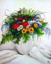 Картина «Букет в белой вазе», художник Козинская Татьяна, 0 грн.