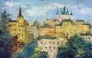 Картина «Вид на Андреевскую церковь», художник Смелова Кристина, 0 грн.