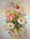 Картина «Букет садовых роз», художник Сенив Катерина, 0 грн.