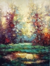 Картина «Світає в лісі», художник Самчук Ольга, 0 грн.
