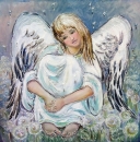 Картина «Ангелик з кульбабами», художник Фартух Ирина, 0 грн.