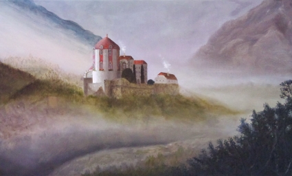 Картина Домик в горах