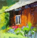 Картина «Заквітчена хатина», художник Шандор Александр, 0 грн.
