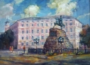 Картина «Памятник Б.Хмельницкому», художник Савинский Юрий, 0 грн.