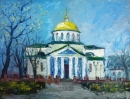 Картина «Вид Киева», художник СК, 750 грн.