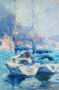 Картина «Яхты. Италия», художник Петровский Виталий, 0 грн.