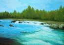 Картина «Стрімка ріка», художник Кузьменко Валерий, 0 грн.