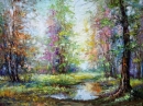 Картина «Ранок у лісі», художник Самчук Ольга, 0 грн.