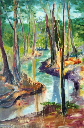 Картина Голесеевский лес