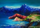 Картина «Красный остров», художник Герасименко Наталья, 0 грн.