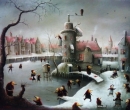Картина «Таинственный город», художник Литовка Дмитрий, 0 грн.
