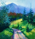Картина «В горах», художник ДИ, 0 грн.