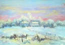 Картина «Снежная зима», художник СК, 7500 грн.