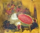 Картина «Натюрморт с арбузом», художник Смелова Кристина, 0 грн.
