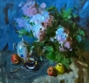 Картина «Бузок та яблука», художник Кондратюк Сергей, 0 грн.