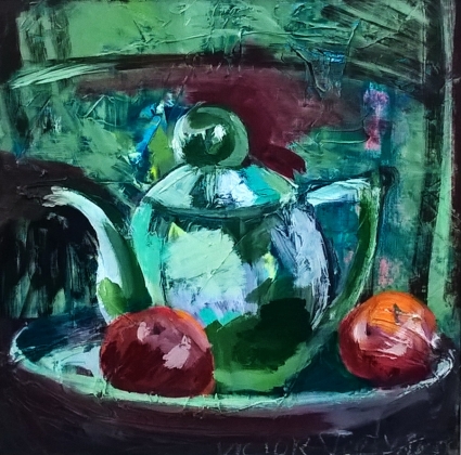 Картина Зеленый чайник