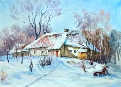 Картина Сонячно. Зима