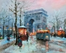 Картина «Париж. Триумфальная арка», художник Петровский Виталий, 0 грн.