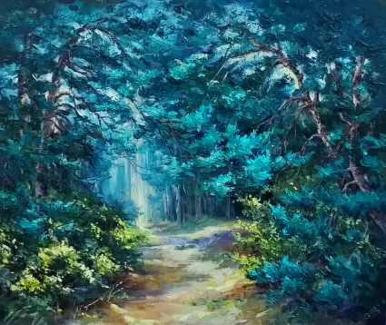 Картина Лісовими стежками