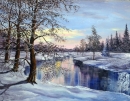 Картина «Зимний пейзаж», художник Лукинов О., 0 грн.