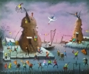 Картина «Город скрипок. Вечер пятницы», художник Литовка Дмитрий, 0 грн.