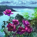 Картина «Пионы и море», художник Самойлик Елена, 0 грн.