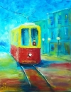 Картина «Трамвай», художник Сулківська Уляна, 0 грн.