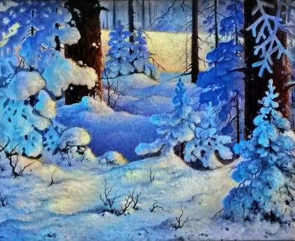 Картина Снежная зима