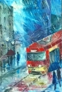 Картина «Дождливый город», художник РК, 3600 грн.