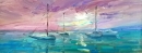 Картина «Захід Сонця. Яхти», художник ДИ, 0 грн.