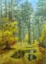 Картина «Дождливый день. Осень», художник ПА, 0 грн.