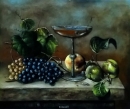 Картина «Натюрморт с виноградом», художник Литовка Дмитрий, 0 грн.