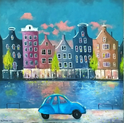 Картина Весенний Амстердам
