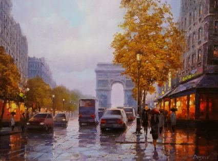 Картина Осенний Париж