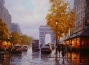 Картина «Осенний Париж», художник ДА, 0 грн.