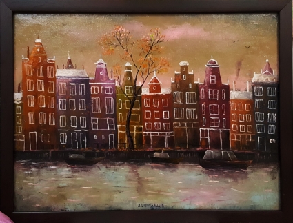 Картина Вечерний Амстердам