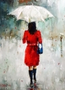 Картина «Lady in red (4)», художник Самчук Ольга, 0 грн.