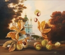 Картина «Киевские каштаны», художник Попинова Оксана, 0 грн.