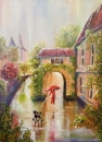 Картина «Прогулка под дождем», художник Кустовская Антонина, 0 грн.